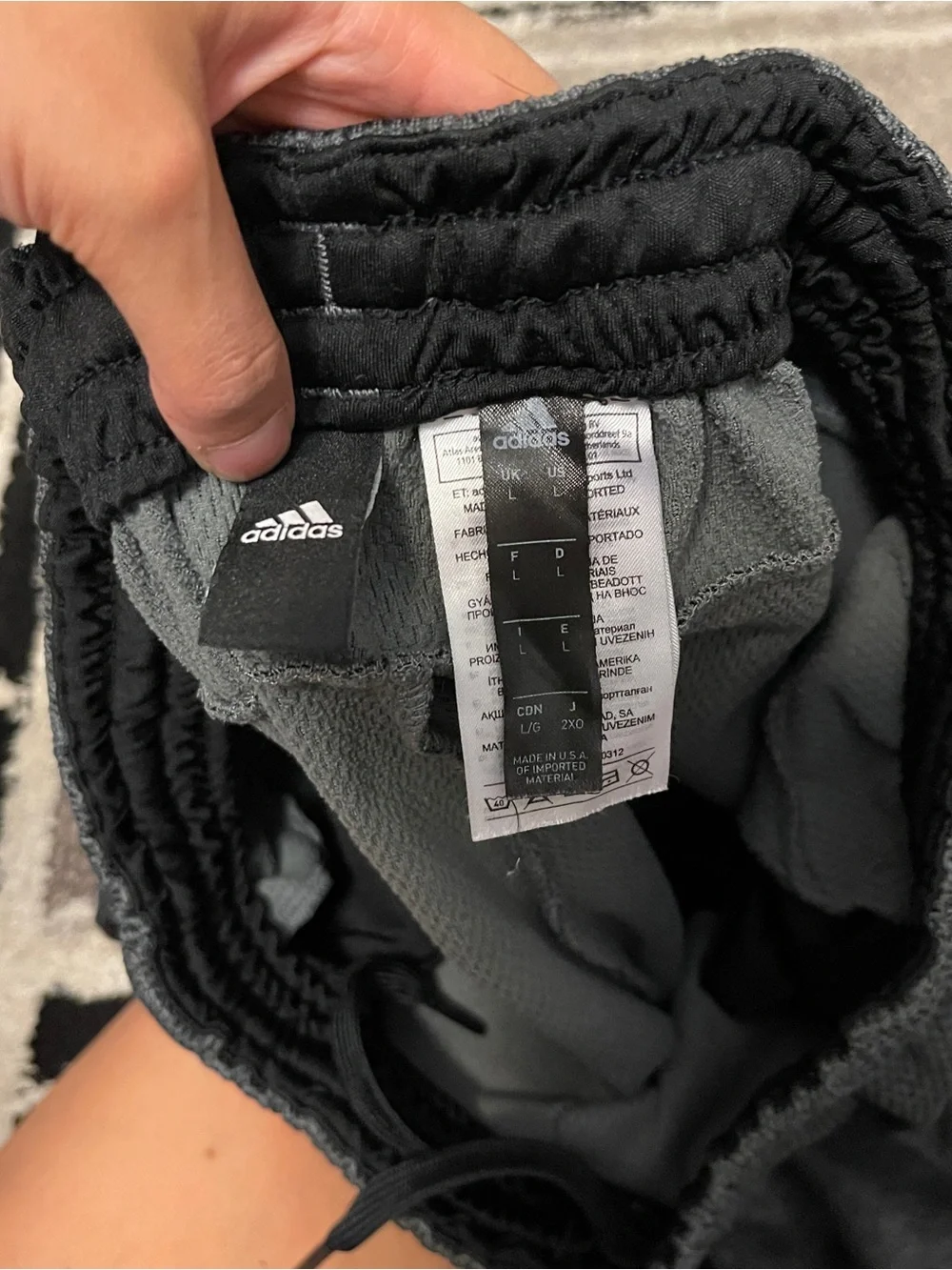 adidas Kids Dark Gray Knit Jogger Pants